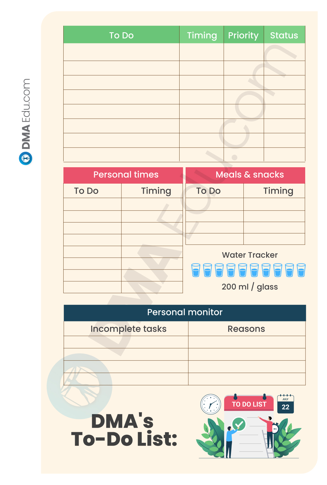 To do List 01 Best Time Management Tips in FMGE Preparation FMGE